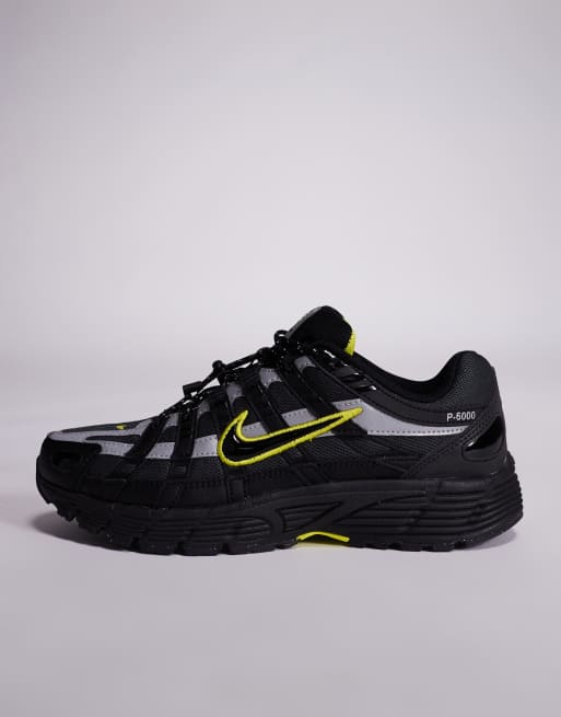 Nike Sneaker Nike P6000 Negras NIKE P-6000 BLACK/SILVER SNEAKERS MEN