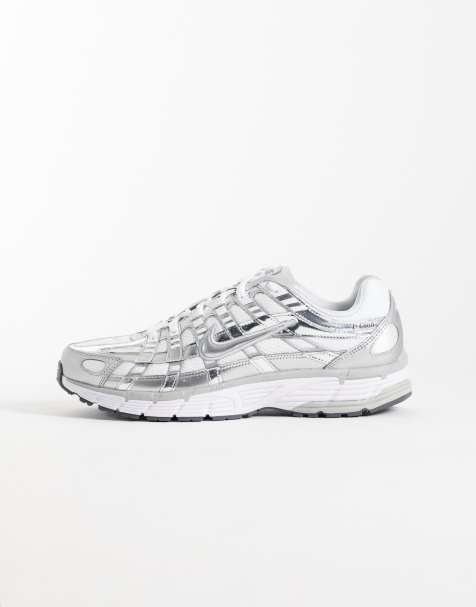 Nike P-6000 zapatillas de deporte en blanco y cromo metalizado - view 1