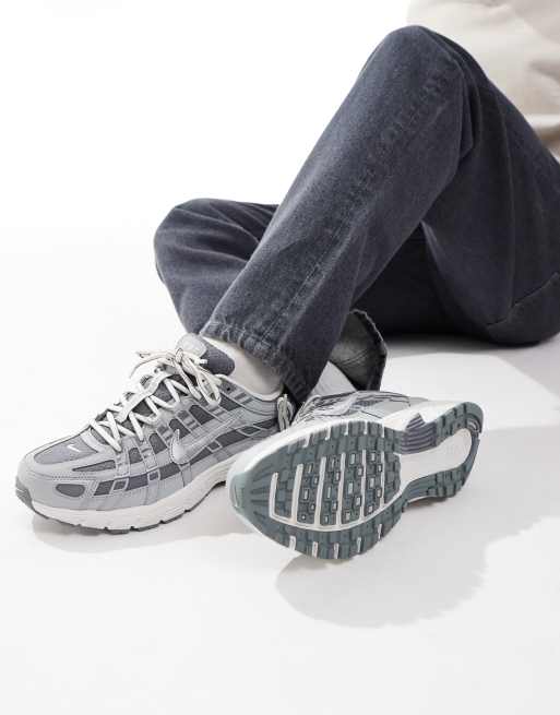 Nike - P-6000 - Zapatillas de deporte grises y blanco hueso, 3 de 5