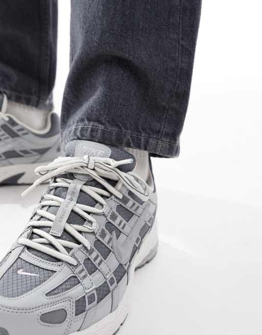 Nike - P-6000 - Zapatillas de deporte grises y blanco hueso, 4 de 5