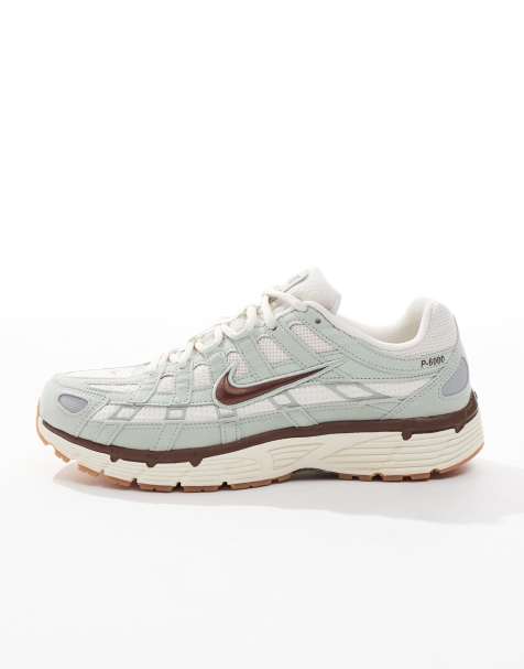 Nike – P-6000 – Zielono-brązowe buty sportowe - view 1