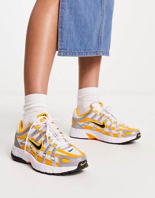 Nike P6000 Baskets Argent et orange coucher de soleil