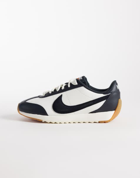 Nike Pacific leather sneakers in black and white - view 1