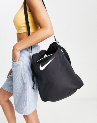 Nike packable stash tote bag in black