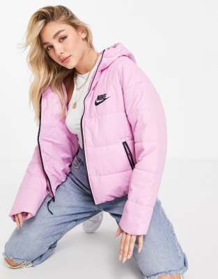 nike swoosh jacket pink