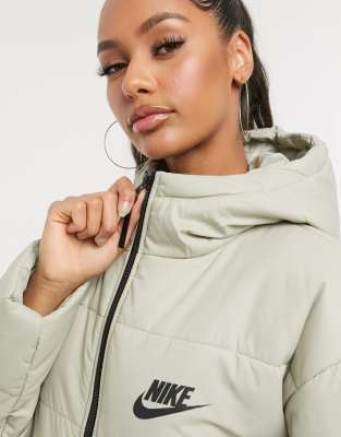 nike swoosh padded jacket women's