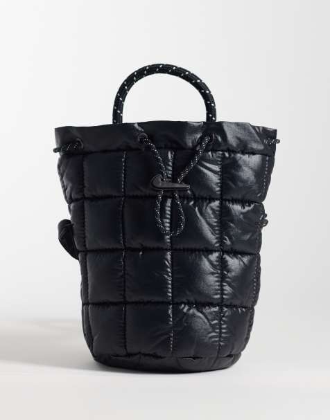Nike padded small tote bag in black - view 1