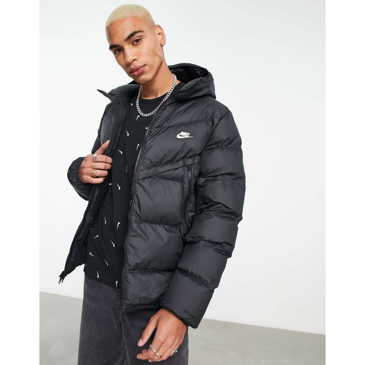 nike padded down hooded jacket