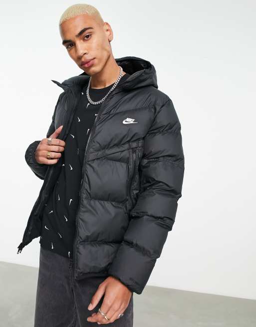 Nike padded windrunner jacket in black | ASOS