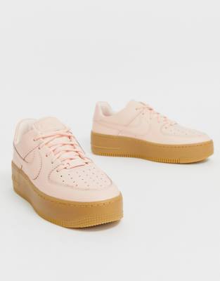 nike air force pink gum sole