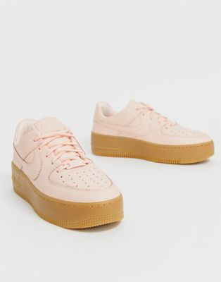 pale pink air force 1 sage low trainers