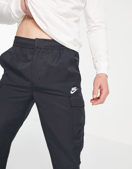 Nike Pantalon cargo fonctionnel en tissu Noir