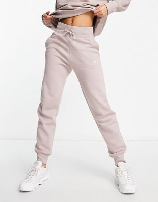 Nike - Pantalon de jogging coupe classique à petit logo virgule - Taupe
