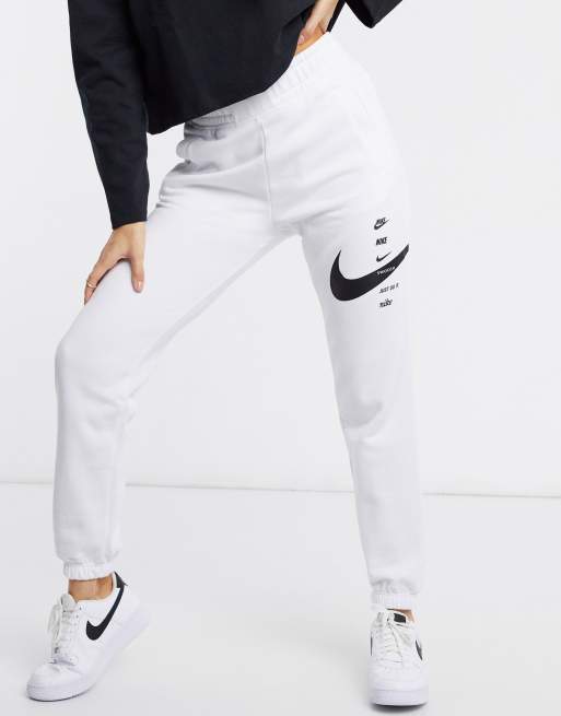 nike jogger blanc