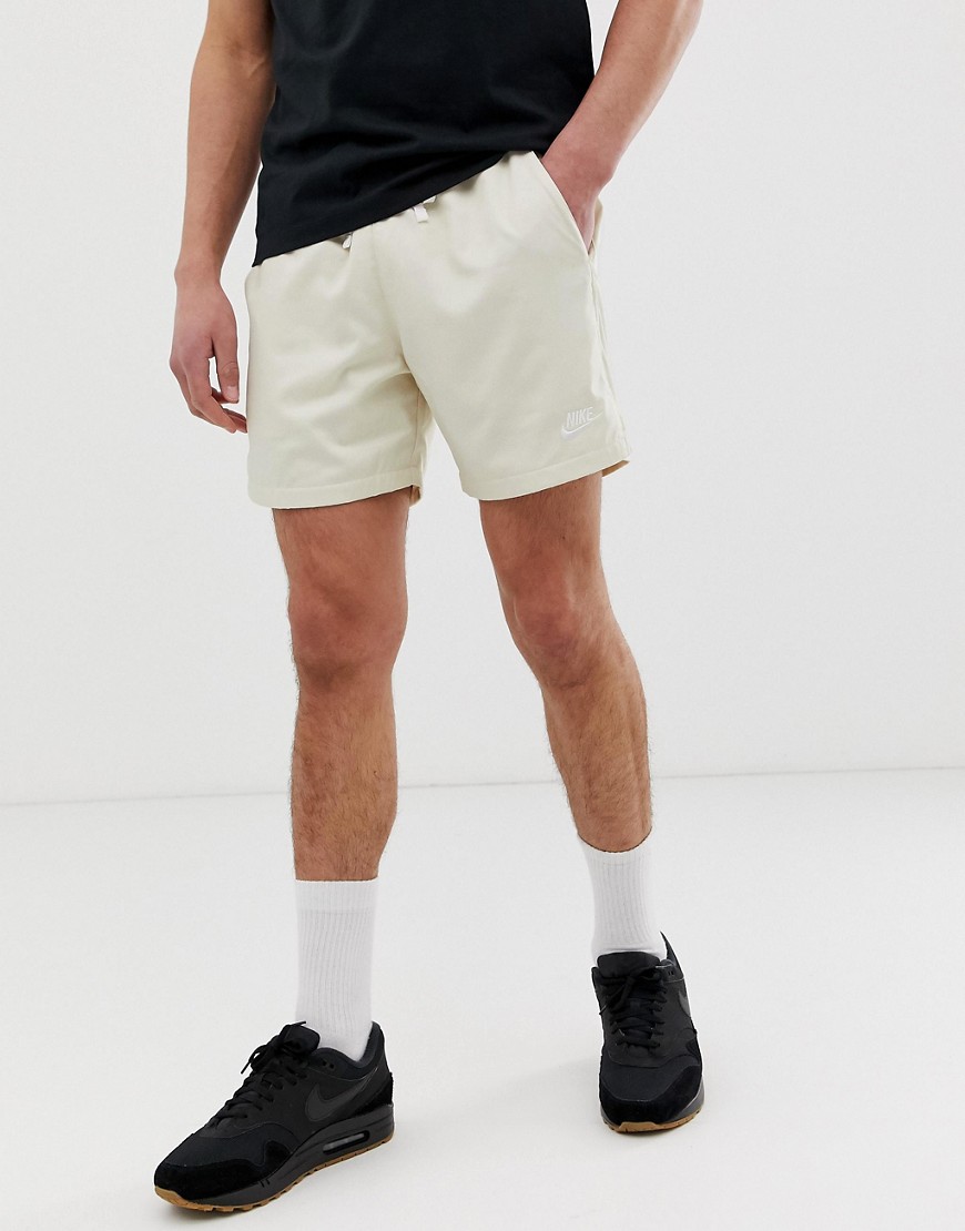 Nike - Pantaloncini bianco sporco con logo