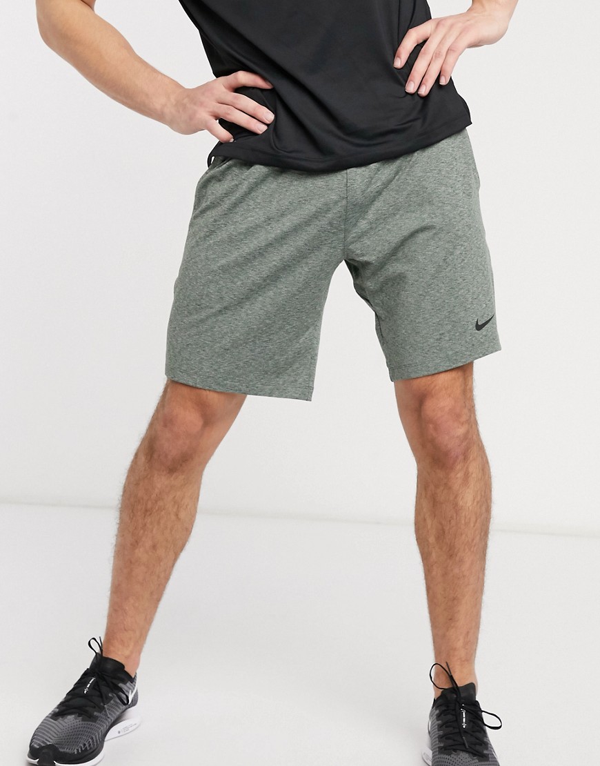 Nike Training - Nike - pantaloncini da yoga verdi-verde