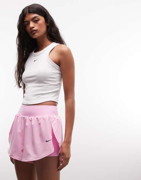 Nike - pantalones cortos Pro Dri-FIT sculpt 2 en 1 en rosa - view 1
