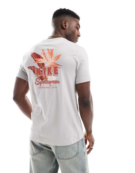 Nike Paradise Flower graphic T-shirt in gray - view 1