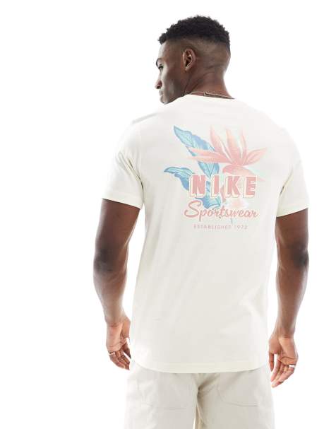 Nike Paradise Flower graphic T-shirt in white - view 1