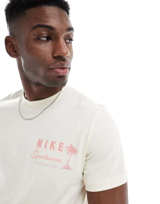 Nike Paradise Flower graphic T-shirt in white | ASOS