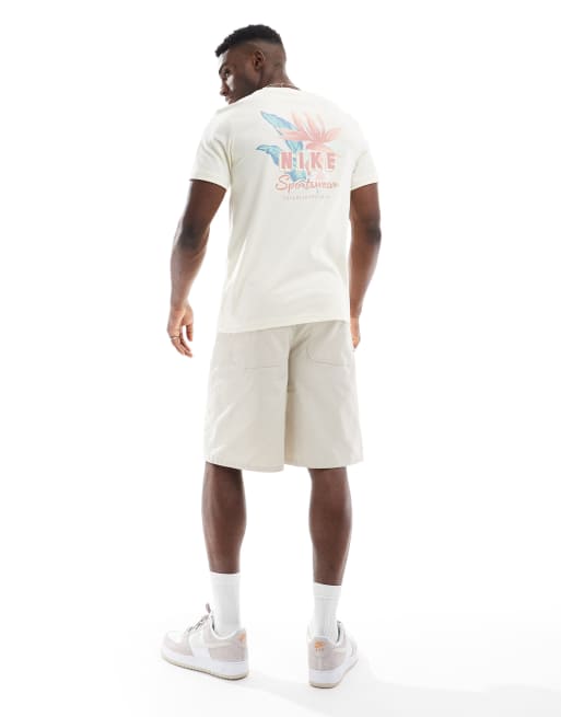 Nike Paradise Flower graphic T-shirt in white