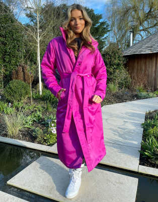 Nike Logo Parka Jacket in pink - ASOS Price Checker