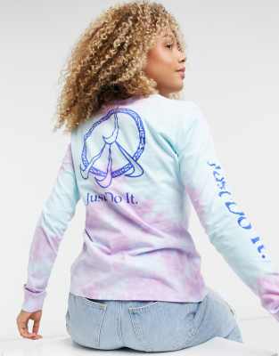 Nike peace tie dye long sleeve t-shirt 