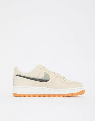Nike Peach Contrast Swoosh Air Force 1 