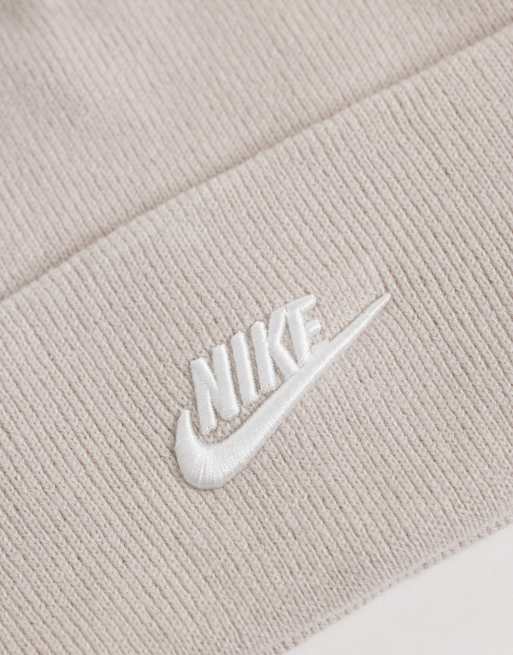 Nike Peak beanie in grijs, 3 van 3