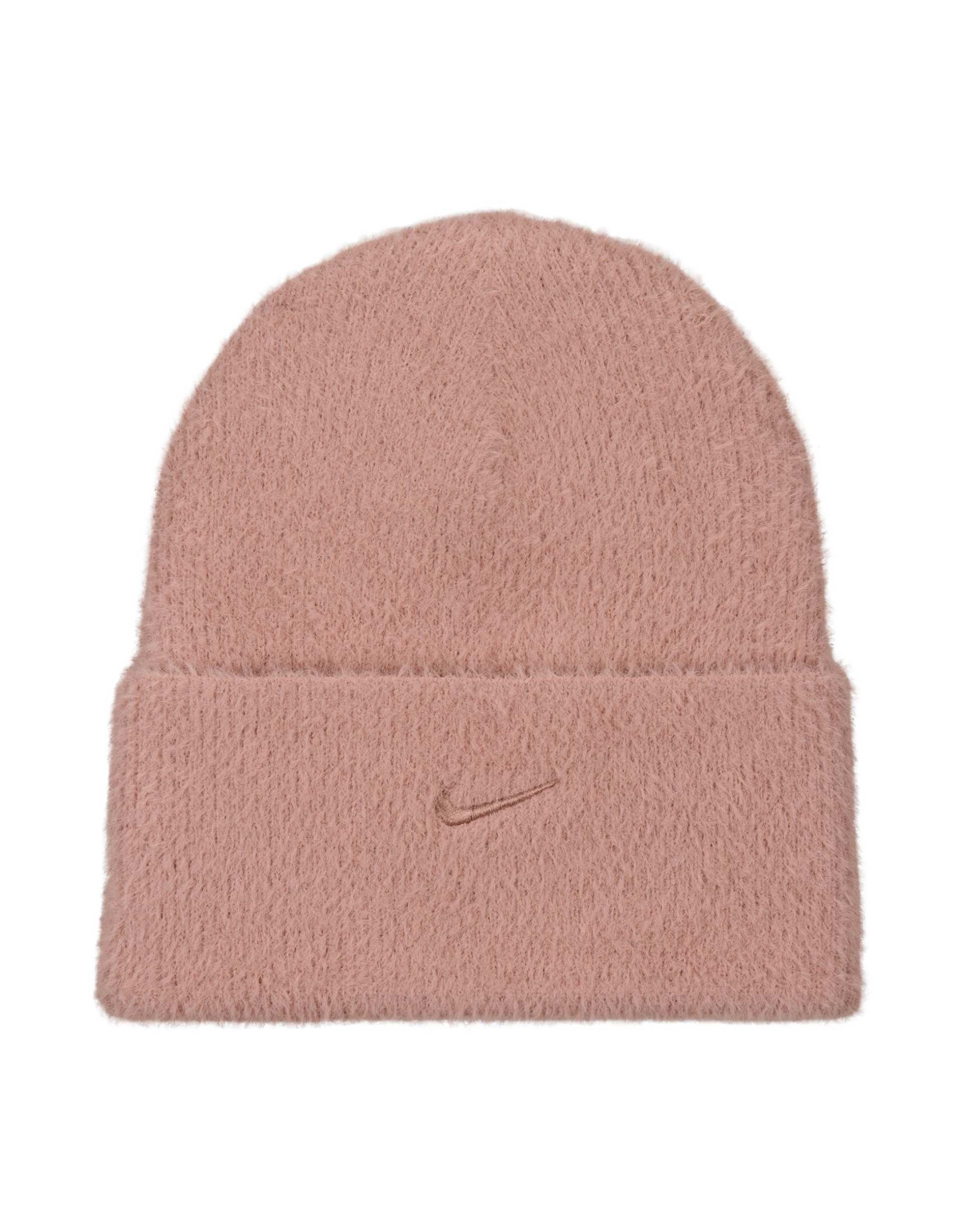 nike peak cozy beanie in light pink