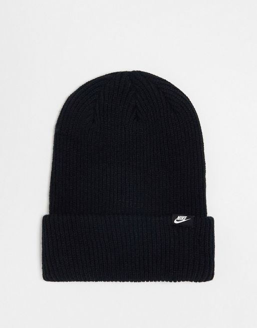 Nike – Peak – Czarna czapka beanie 