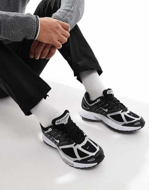 Nike - Pegasus 2005 - Sneakers nere e argento metallizzato - view 1