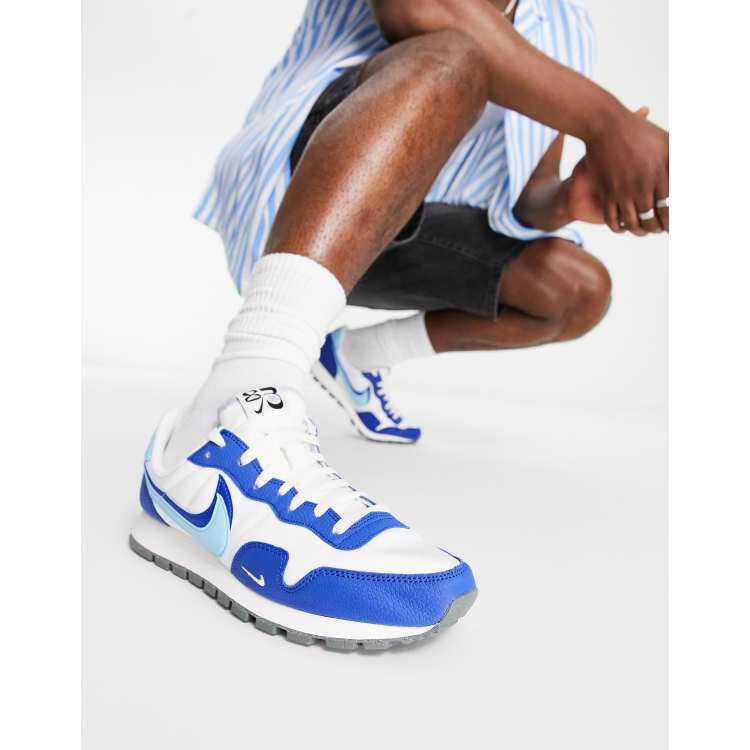 Nike pegasus 83 fibre trainers in sail and royal blue ASOS