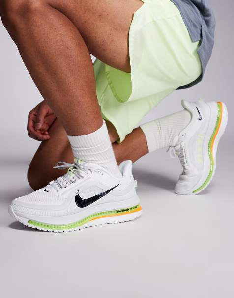 Nike Pegasus Premium sneakers in white and neon green - view 1