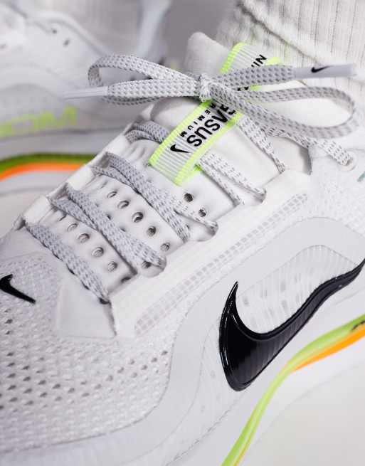 Nike Pegasus Premium sneakers in white and neon green , 3 of 5