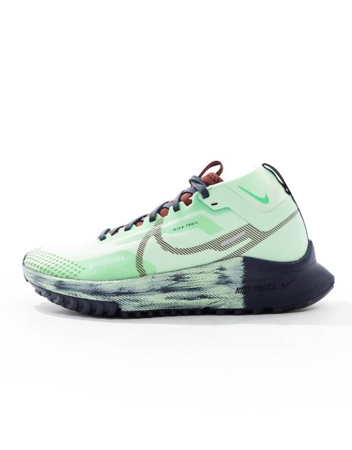 Nike Pegasus Trail 4 GORE TEX sneakers in vapor green and gray ASOS