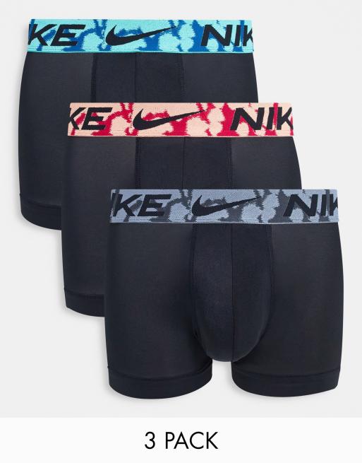 Nike - Performance Dri-Fit Elite - Boxer aderenti in microfibra neri e verde fluo