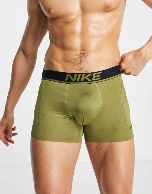 Nike Performance Dri Fit Elite microfiber trunks in khaki ASOS