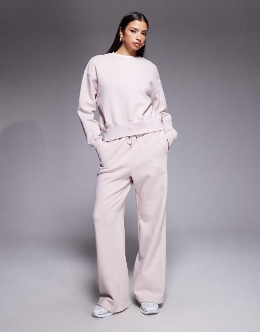 Nike - Phoenix Fleece - Felpa oversize rosa, 4 di 4