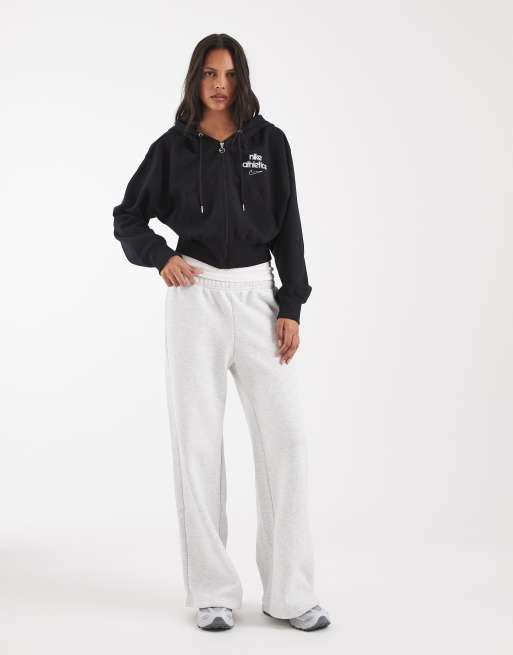 Nike Phoenix Fleece full zip hoodie in black , 2 of 4
