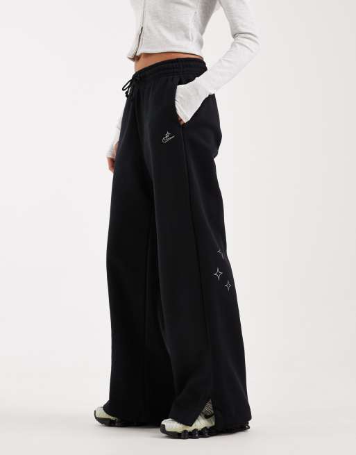 Nike Phoenix Fleece goddess rhinestone sweatpants in black , 2 of 5