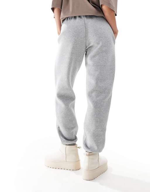 Nike - Phoenix Fleece - Grå oversized joggingbukser med mellemhøj talje, 5 af 5