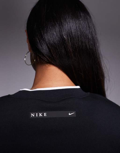 Nike – Phoenix Fleece – Gym Life – Svart sweatshirt med swoosh-logga, 2 av 4