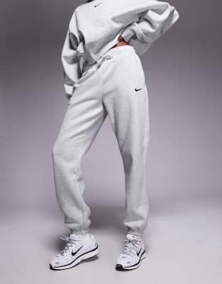 Nike Phoenix Fleece High Waisted Oversized Sweatpants In White