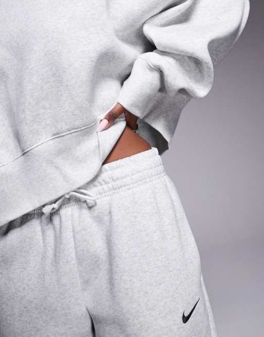 Nike Phoenix fleece high waisted oversized sweatpants in gray, 3 of 5