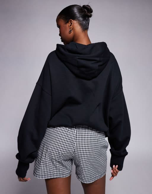 Asos black best sale hoodie womens