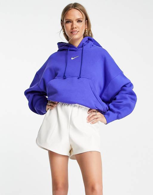 Nike Phoenix Fleece hoodie in blue - MBLUE | ASOS