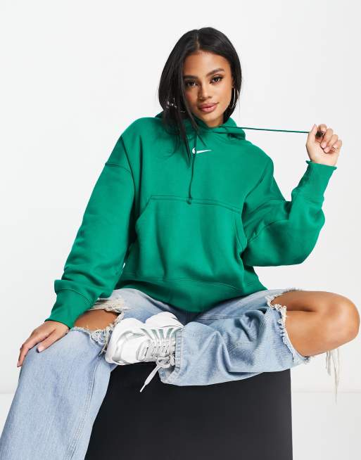 Green fleece clearance hoodie