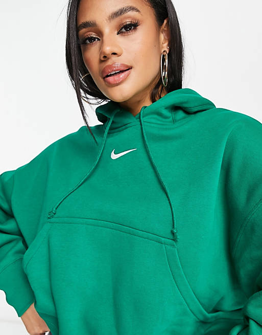 gunstig Bermad Stuwkracht Nike Phoenix Fleece hoodie in green | ASOS