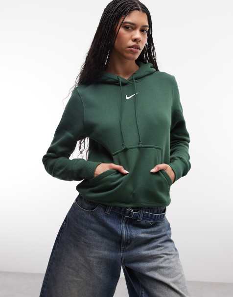 Nike Phoenix Fleece hoodie in green - view 1